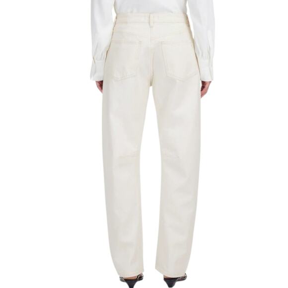 Madewell The Darted Barrel Leg Jean Vintage Canvas Cream - Picture 2 of 10